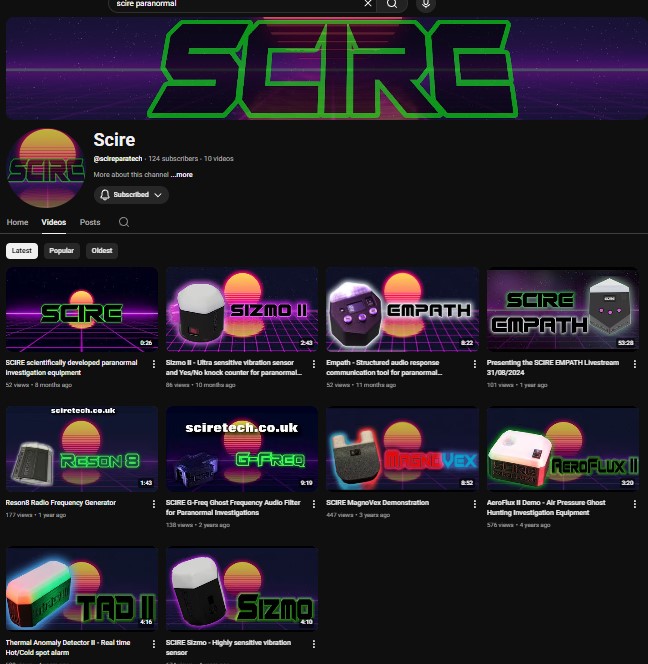 Click to visit our SCIRE Youtube Channel